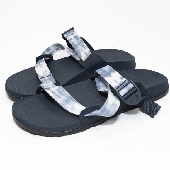 Chaco Men's Faded Blue Fog Lowdown Slide Sandals Size 12 - Picture 1 of 9